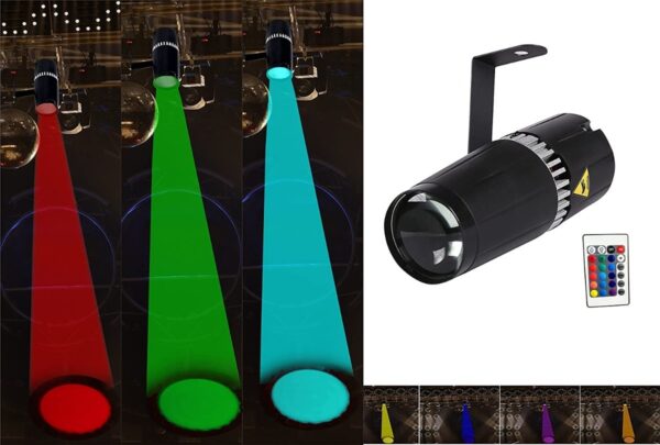Luz Led De Escenario Pin-tom 9w Rgb 3 En 1 Control Remoto - Image 3