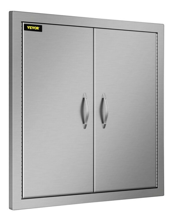 Puerta Doble Acero Inoxidable 304 Cocina Asador 24x24in