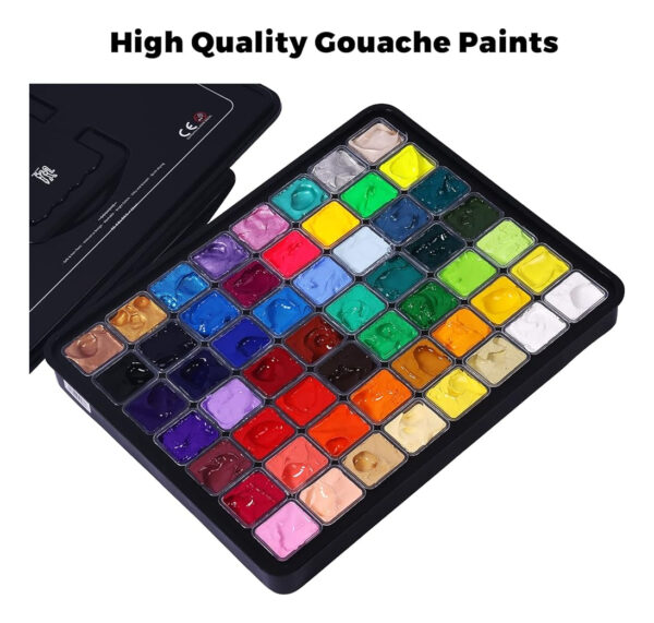 Juego De Pintura Himi Gouache, 56 Colores X 30 Ml Incluye 8 - Image 4
