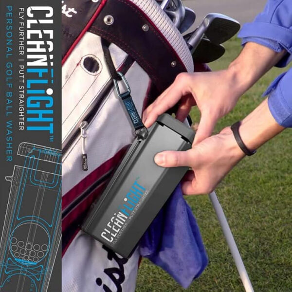 Lavadora De Pelotas De Golf Clean Flight Premium - Limpiador - Image 3