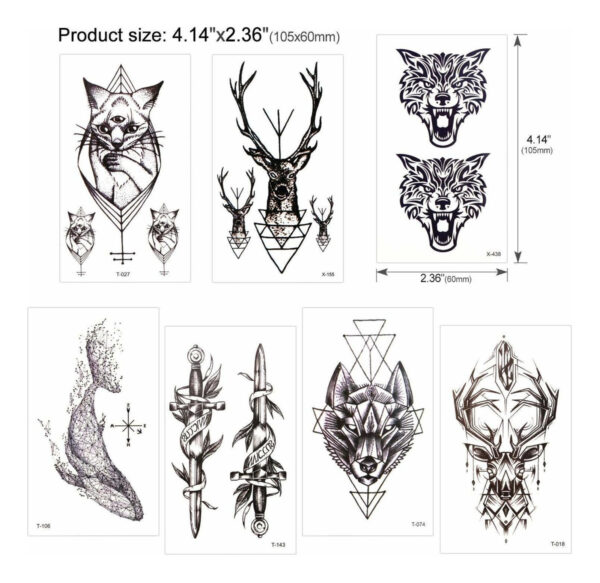 Konsait Tatuajes Temporales Para Los Hombres Adultos Mujeres - Image 2