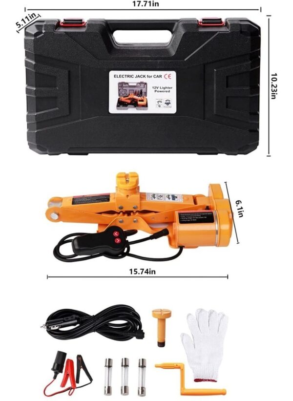 Gato Eléctrico Para Auto 3 Toneladas Todo En Uno - Image 5