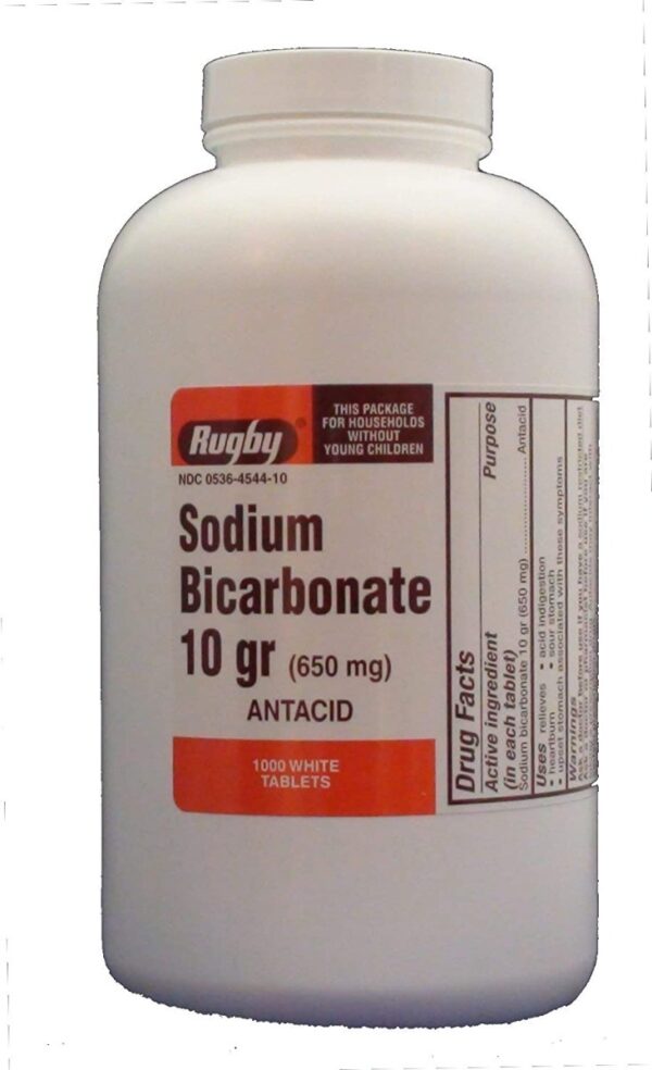 Rugby Bicarbonato De Sodio 10 Gr Tabletas Alivio Acidez