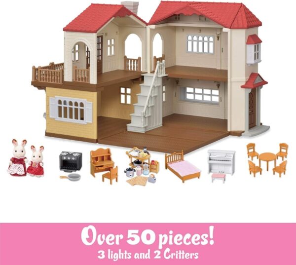Conjunto Calico Critters Red Roof Casa De Campo Regalo Msi - Image 8