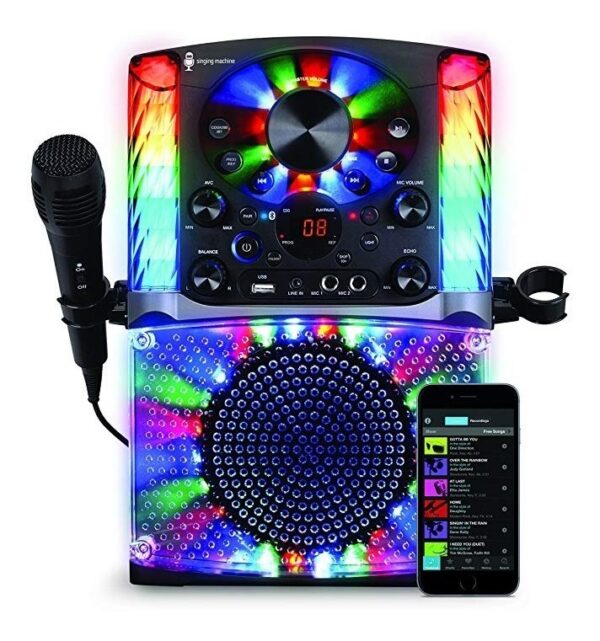 Sistema De Canto Cd Bluetooth Máquina + G Karaoke, Negro (sm