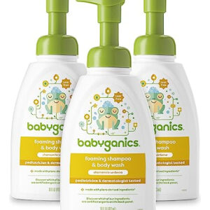 Babyganics Champú Para Bebé Lavado Corporal, 16 Oz, 3 Pack