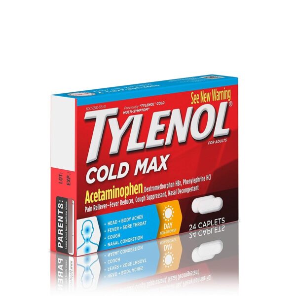 Tylenol Cold Daytime Max Cápsulas, 24 Ct. - Image 3