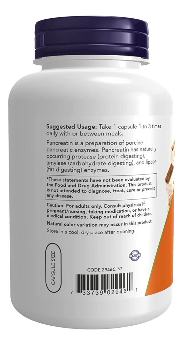 Now Pancreatina 10x 200 Mg Con Enzimas Naturales - Image 3