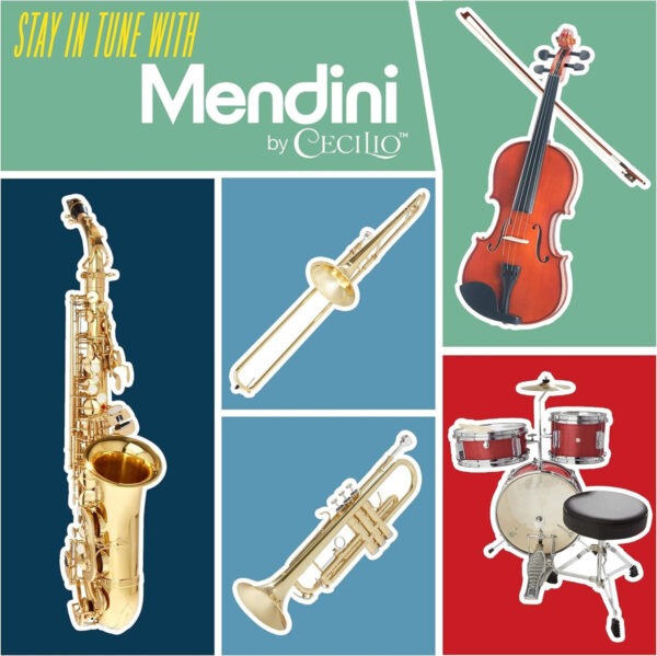 Violín Mendini By Cecilio 4/4 Full Size Mv300, Satín Antiguo - Image 9