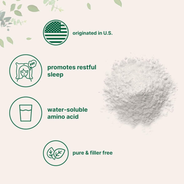 Polvo De Glicina 1000 Mg Soluble En Agua Sueño Reparador - Image 3