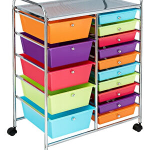 Carrito Con Ruedas Cajonera Organizador Multicolor