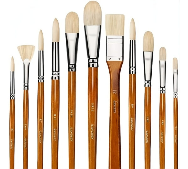 Pinceles Para Pintura Profesional Fuumuui - Set De 11 Pzs