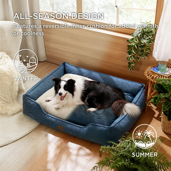 Cama Lavable Impermeable Ortopédica Para Perros Grandes - Image 5