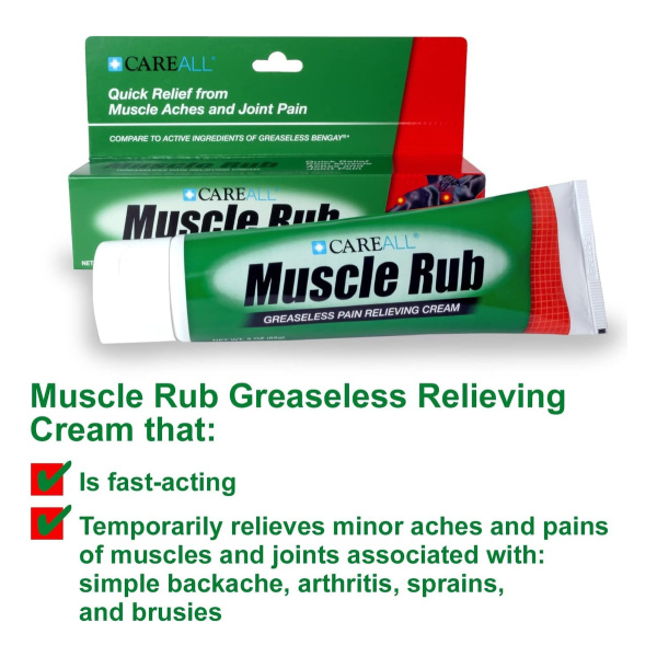 Careall 3.0 Oz. Crema No Grasa Para Masaje Muscular 3 Pack - Image 5