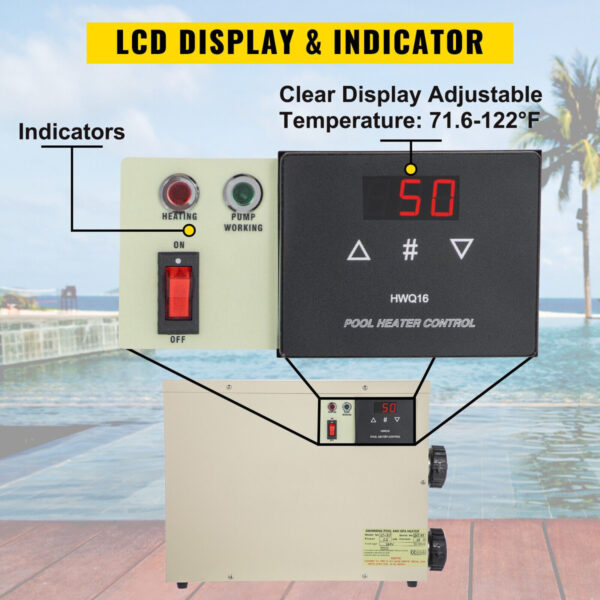Calentador Agua Electrico Piscina Spa Hidromasaje 240v Msi - Image 3