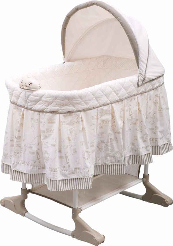 Cuna Moisés Para Bebe Con Música Sonido Hogar - Image 3