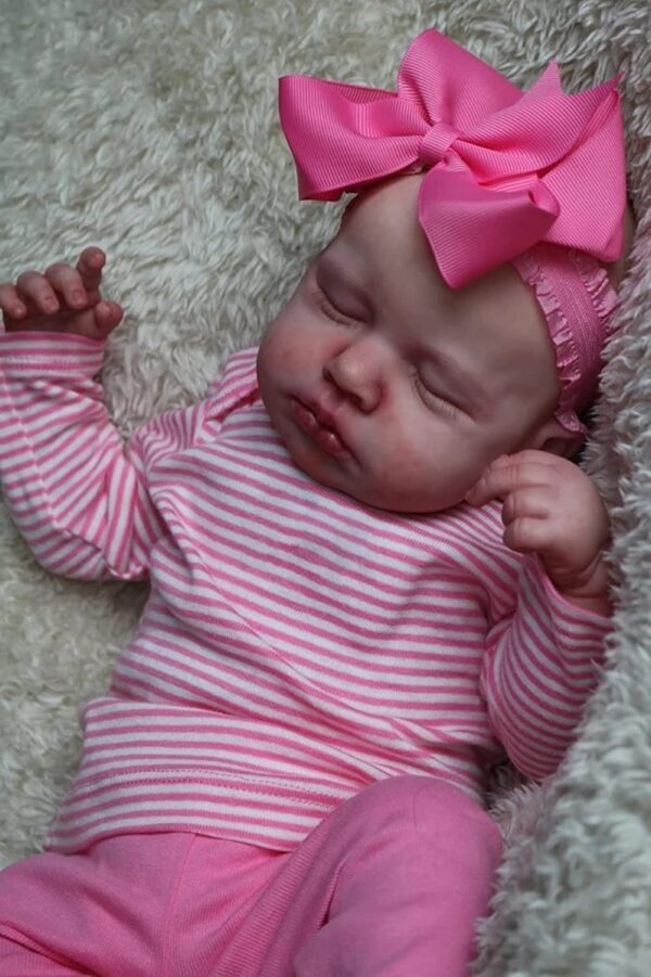 Pinky Reborn Baby Dolls Girl 20 Pulgadas Cuerpo Suave Y Pond - Image 4