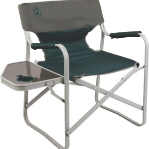 Silla Para Campar Resistenete Plegable Con Mesita Lateral
