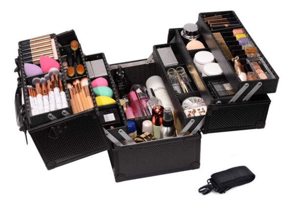 Caja Para Maquillaje Profesional Organizador De Cosmeticos - Image 3