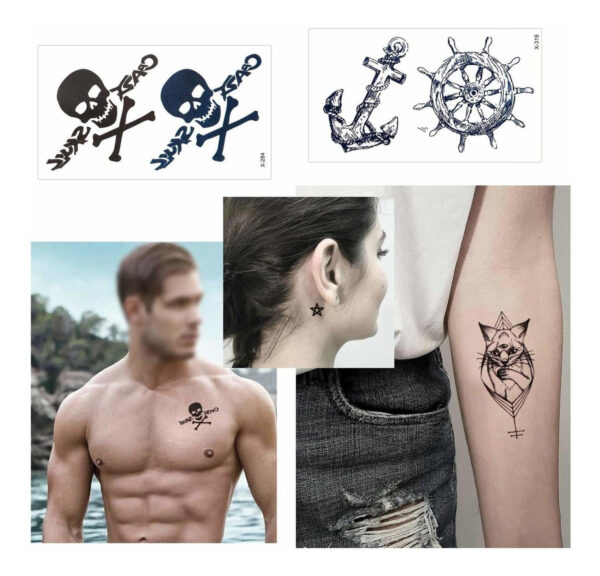 Konsait Tatuajes Temporales Para Los Hombres Adultos Mujeres - Image 6