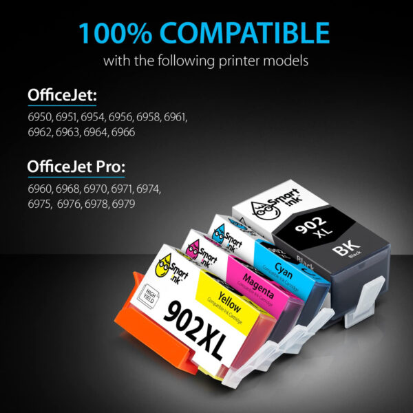 Cartucho De Tinta Compatible Con Hp 902 Xl (paquete De 4) - Image 2