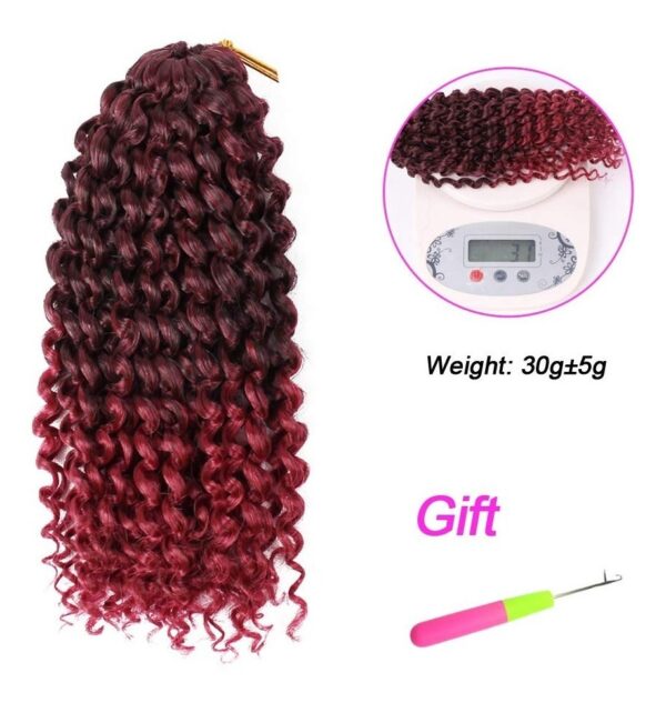Marlibob Crochet Braids Hair Extensions 6 Packs/lot 8'' Burg - Image 2