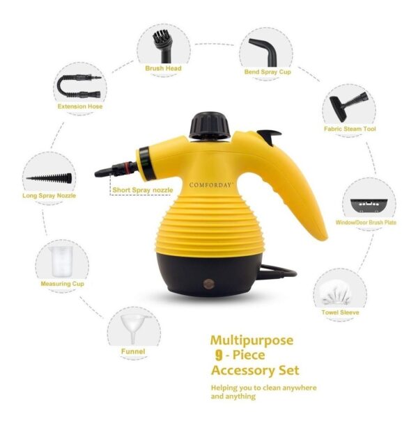 Comforday Maquina Limpieza A Vapor 9 Accesorios Envío Gratis - Image 2