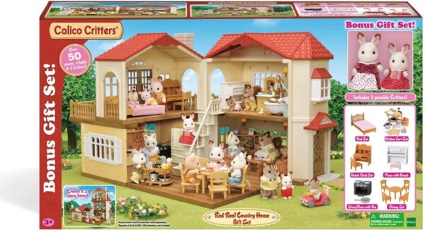 Conjunto Calico Critters Red Roof Casa De Campo Regalo Msi - Image 4