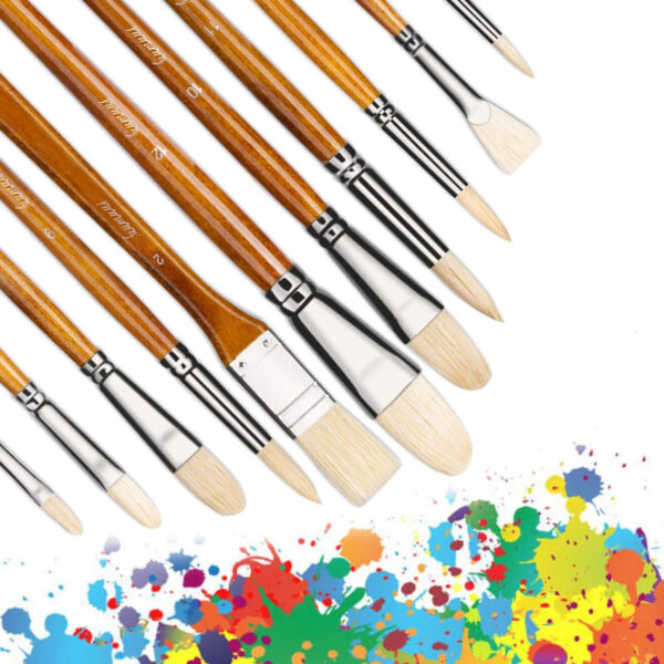 Pinceles Para Pintura Profesional Fuumuui - Set De 11 Pzs - Image 7