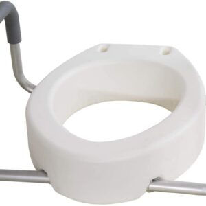 Asiento Inodoro Elevado Portable Brazos 3ra Edad Enfermo