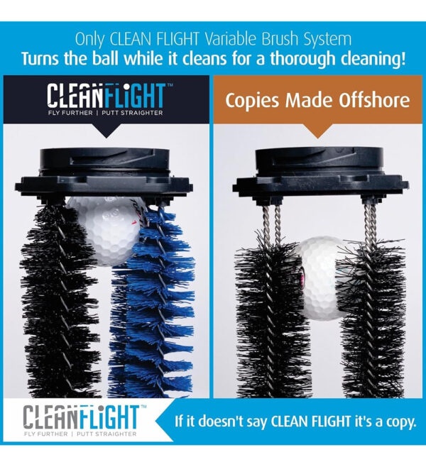 Lavadora De Pelotas De Golf Clean Flight Premium - Limpiador - Image 2