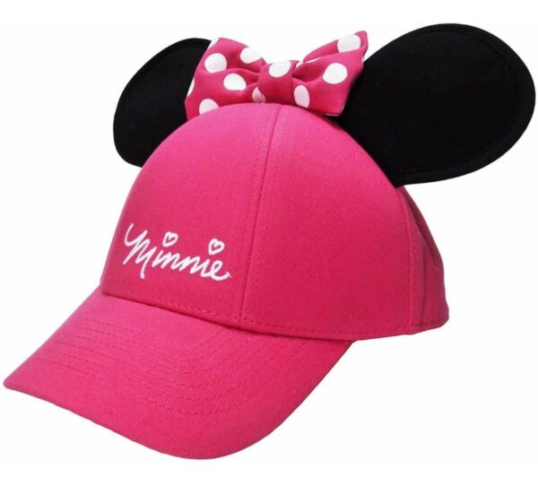 Gorra Béisbol Ajustable Disney Minnie Mouse Con Orejas, Rosa