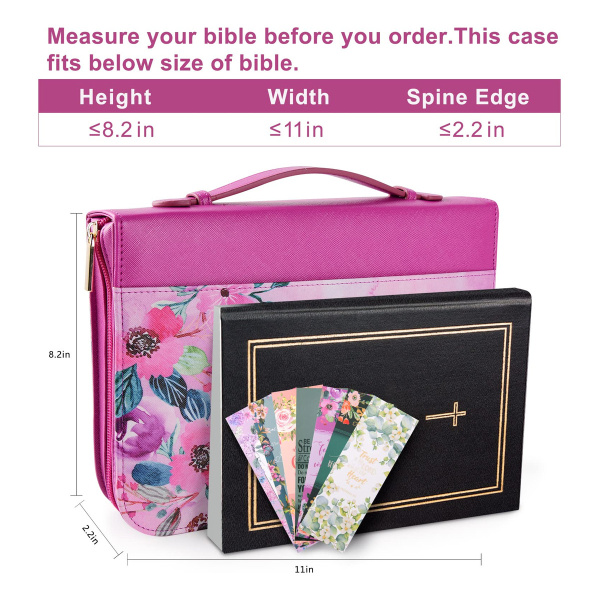 Fundas Grandes De Cuero Para Biblia Mujer Rosa - Image 3