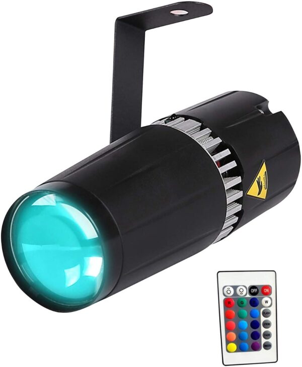 Luz Led De Escenario Pin-tom 9w Rgb 3 En 1 Control Remoto