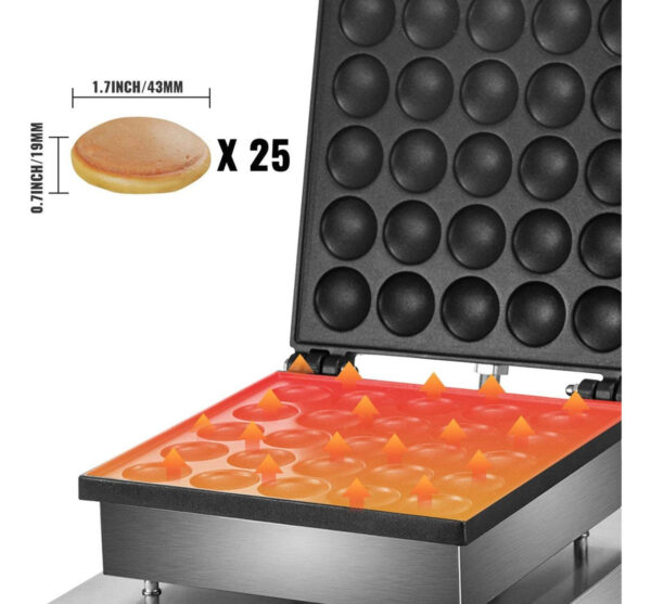 Maquina Electrica Industrial Comercial  Mini Hotcakes 25pz - Image 4