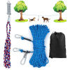 Cable De Amarre Para Perros Para Acampar: Sistema De Carro A