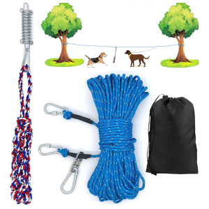 Cable De Amarre Para Perros Para Acampar: Sistema De Carro A