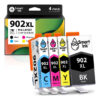 Cartucho De Tinta Compatible Con Hp 902 Xl (paquete De 4)