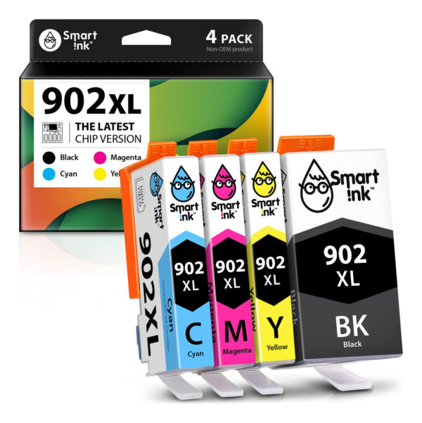Cartucho De Tinta Compatible Con Hp 902 Xl (paquete De 4)
