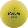 Volvik Nuevas Bolas De Golf Vivid: Amarillo Mate, Docena