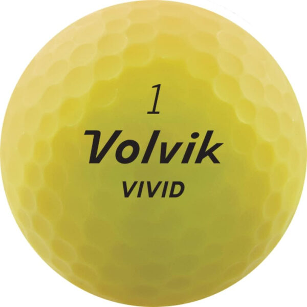 Volvik Nuevas Bolas De Golf Vivid: Amarillo Mate, Docena