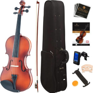 Violín Mendini By Cecilio 4/4 Full Size Mv300, Satín Antiguo