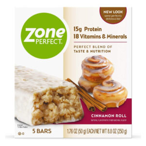 Barra Nutrición Zone Perfect Sabor Roll De Canela, Pack 3
