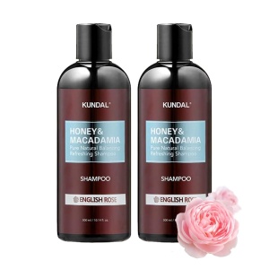 Kundal Honey&Macadamia Hydro-Intensive Protein Premium Nature Hair Shampoo [English Rose] Sin sulfato