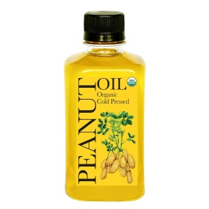 Daana Aceite de cacahuete certificado USDA orgánico, extra virgen, prensado en frío (12 oz)