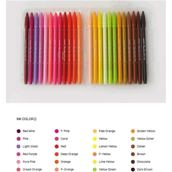 MONAMI Plus Pen 3000 bolígrafos de punta de fieltro, punta fina (0.016 in), para colorear, dibujar/diario, colores surtidos, paquete de 48 - Image 3
