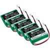 Synergy Digital Batería de teléfono inalámbrico, compatible con Telematrix BATT-9600 El paquete combinado incluye 5 baterías SDCP-H314