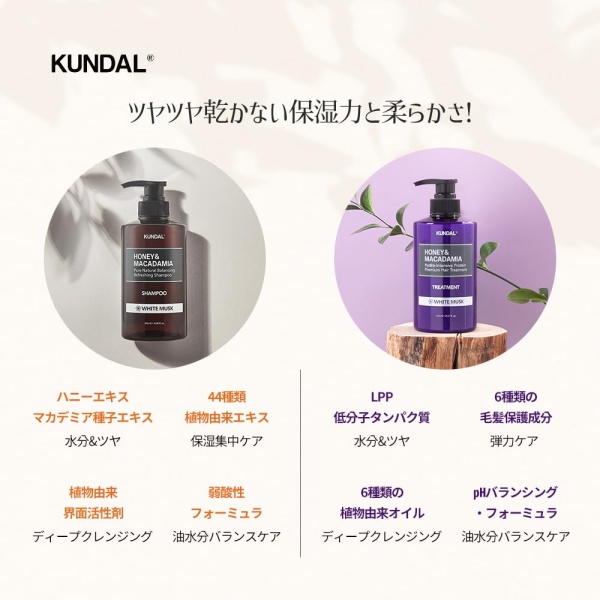 KUNDAL Champú y acondicionador natural para el cabello, 16.9 fl oz, 2 unidades, pomelo rosa - Image 4