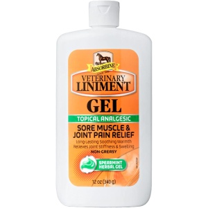 Absorbine - Linimento veterinario en gel, frotación analgésica tópica para el alivio del dolor muscular, dolor de articulaciones y artritis, presentación de 12 onzas
