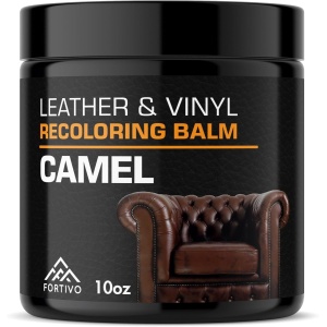 FORTIVO Bálsamo recolorante de cuero, removedor de arañazos de cuero, reparación de cuero 10 oz